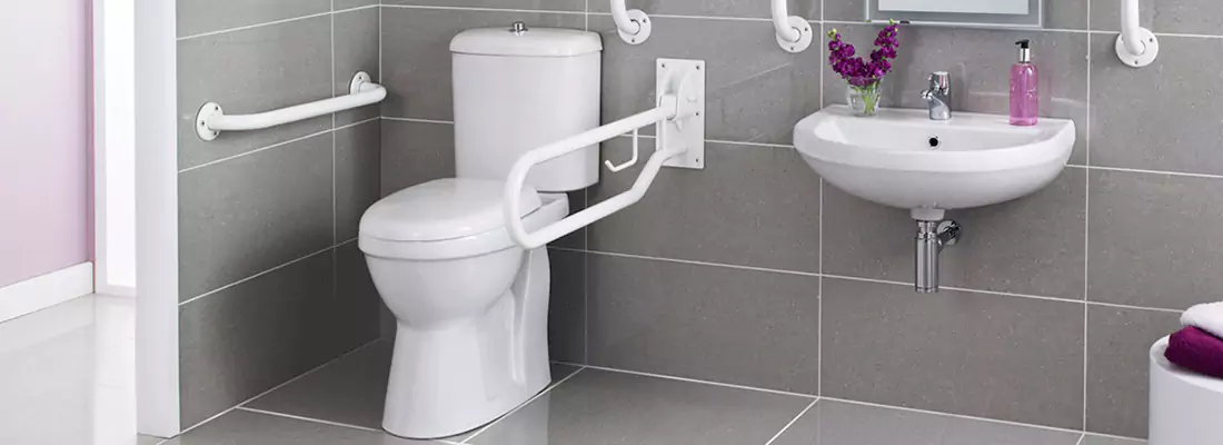 Modern Handicap Bathroom Solutions with Safety Features in Brantford, ON