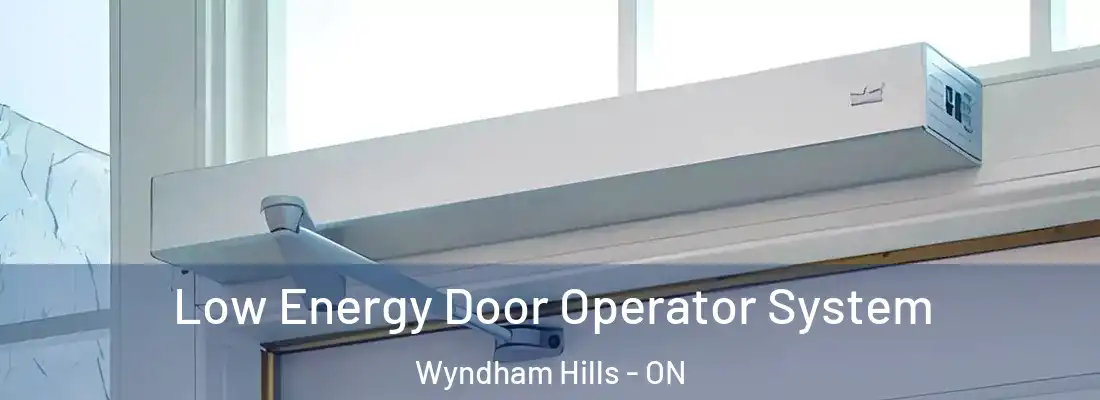 Low Energy Door Operator System Wyndham Hills - ON